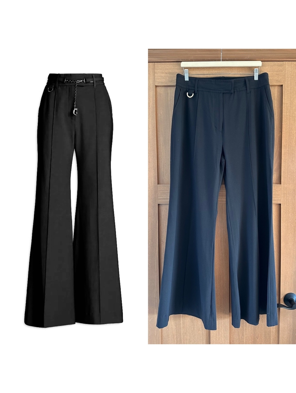 Zimmermann Wool Blend Woven Wide-Leg Pants Trousers in Black Women’s sz 4 Large